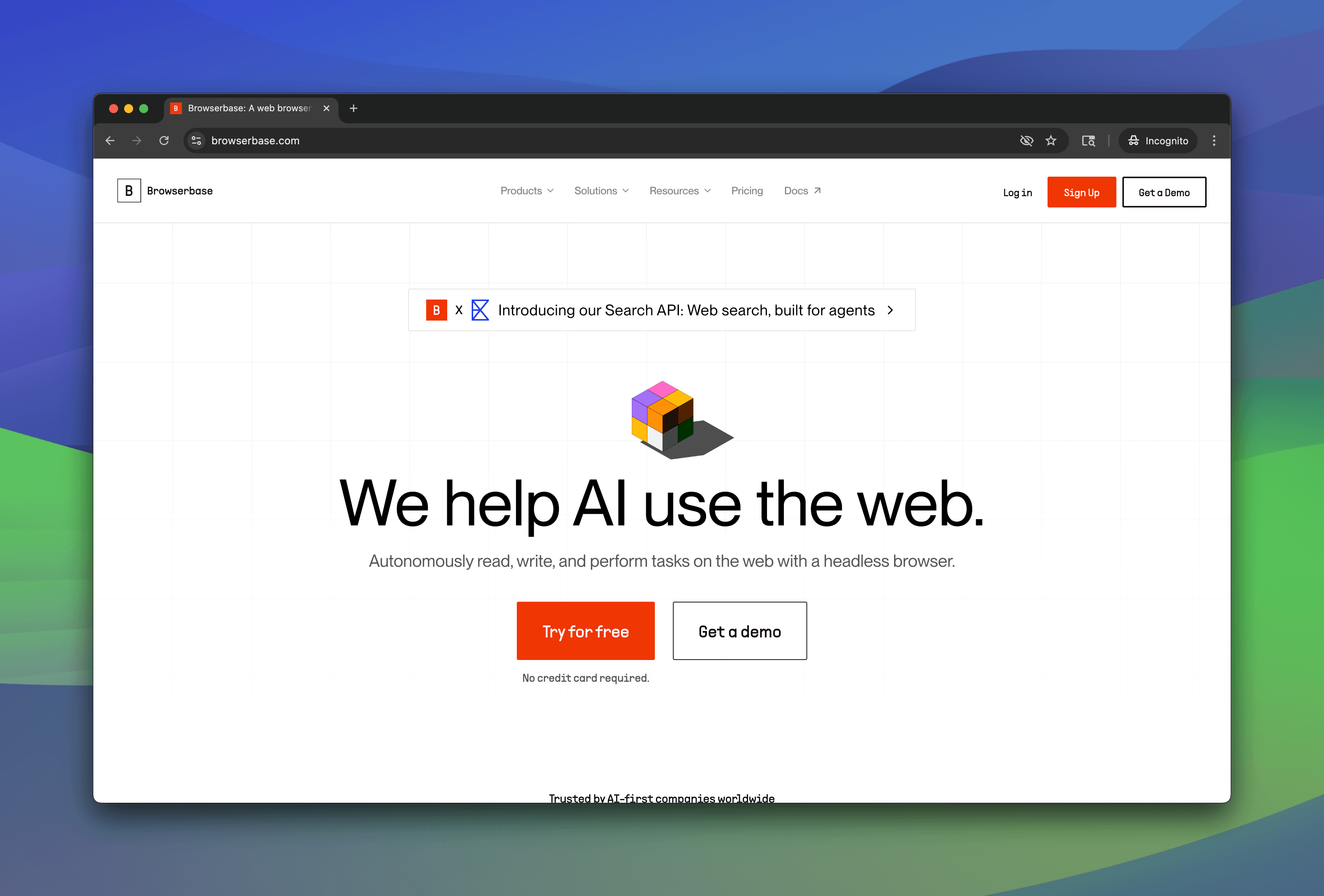 Browserbase browser automation platform homepage