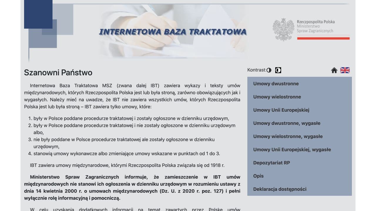 Retrieve Official Treaty PDFs example