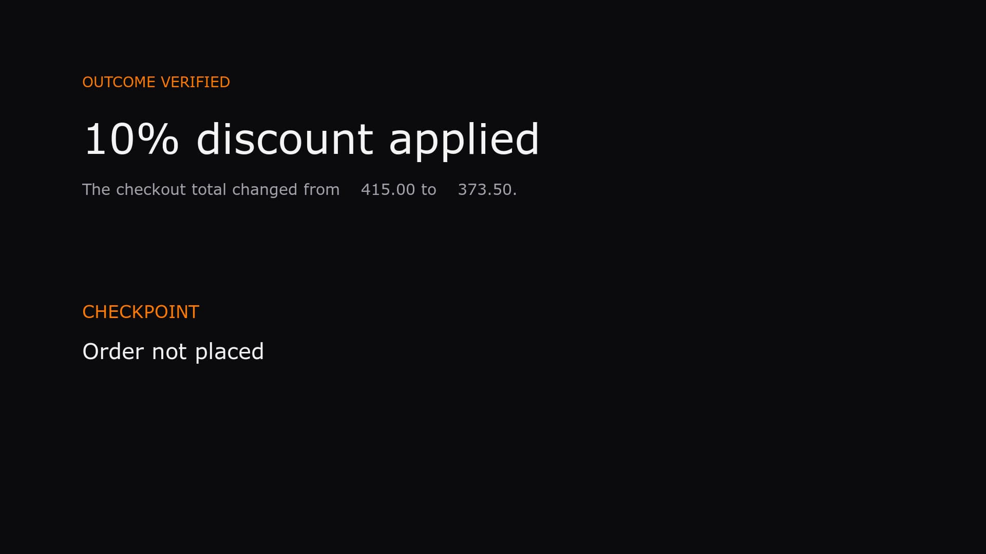 Apply a Coupon at Checkout demo preview