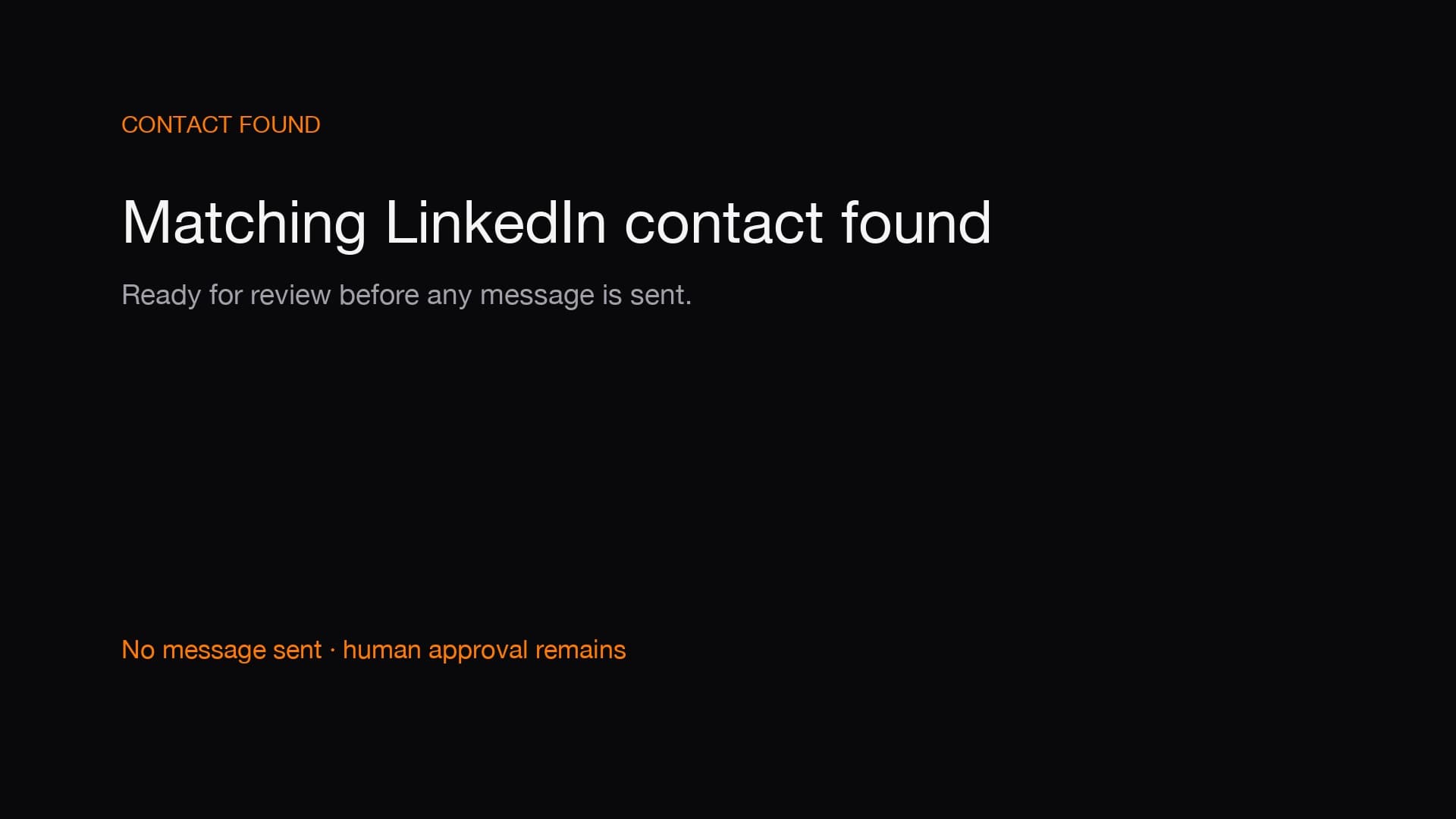 Find a LinkedIn Contact demo preview
