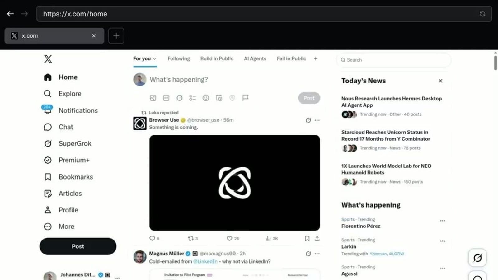 Automate Logged-In Tasks - Browser Use demo