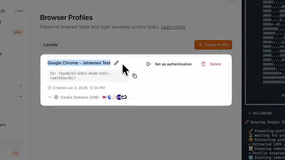 Automate Logged-In Tasks demo preview