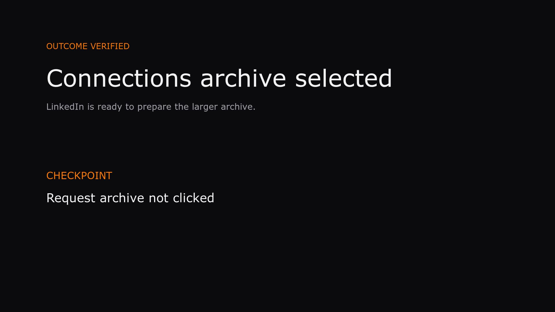 Prepare a LinkedIn Archive demo preview