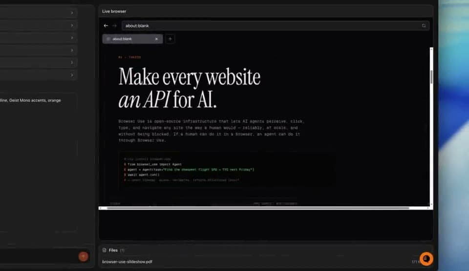 Create a Slide Deck demo preview